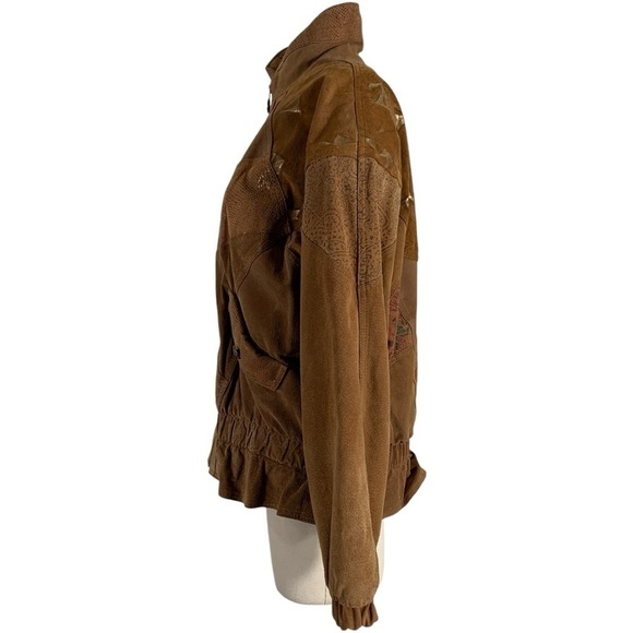 Vintage Winlit Suede Leather Jacket Size Medium - Picture 3 of 14